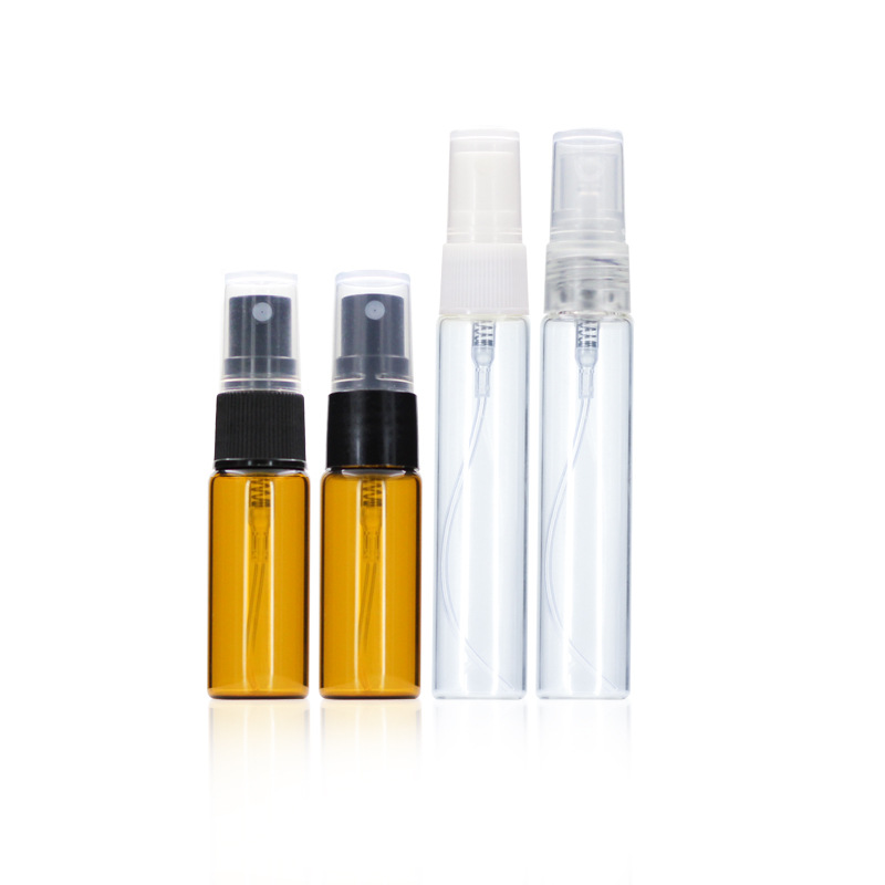Subbotella cosmética transparente 5ml perfume spray botella 10ml portátil de viaje vidrio pequeño spray botella