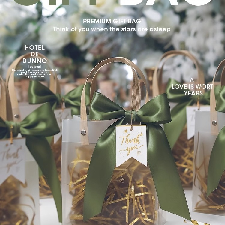 38婦女節生日手提包女護士節透明禮品袋子感伴手禮物