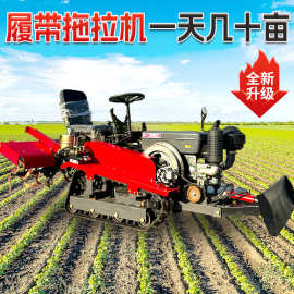 小型履带拖拉机大棚农田旋耕机农用履带旋耕机旱地水田两用拖拉机