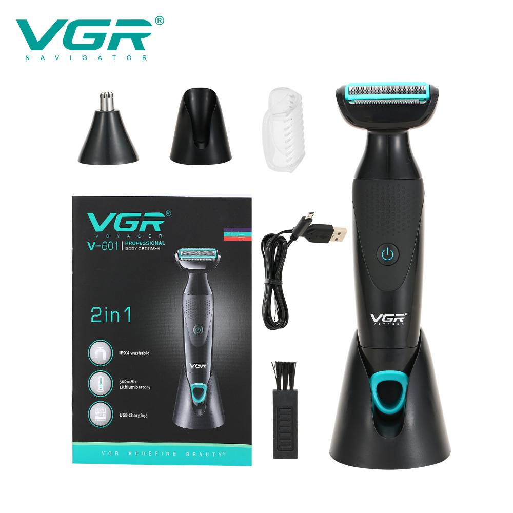 Retro Men's Multifunctional 2-in-1 Shaver IPX4 Water Washable Nose Hair Trimmer Home Personal Care Appliance_voghion.com