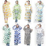 成人迷彩连体eva雨衣全身时尚绿色男女徒步加厚防水挡风户外雨披