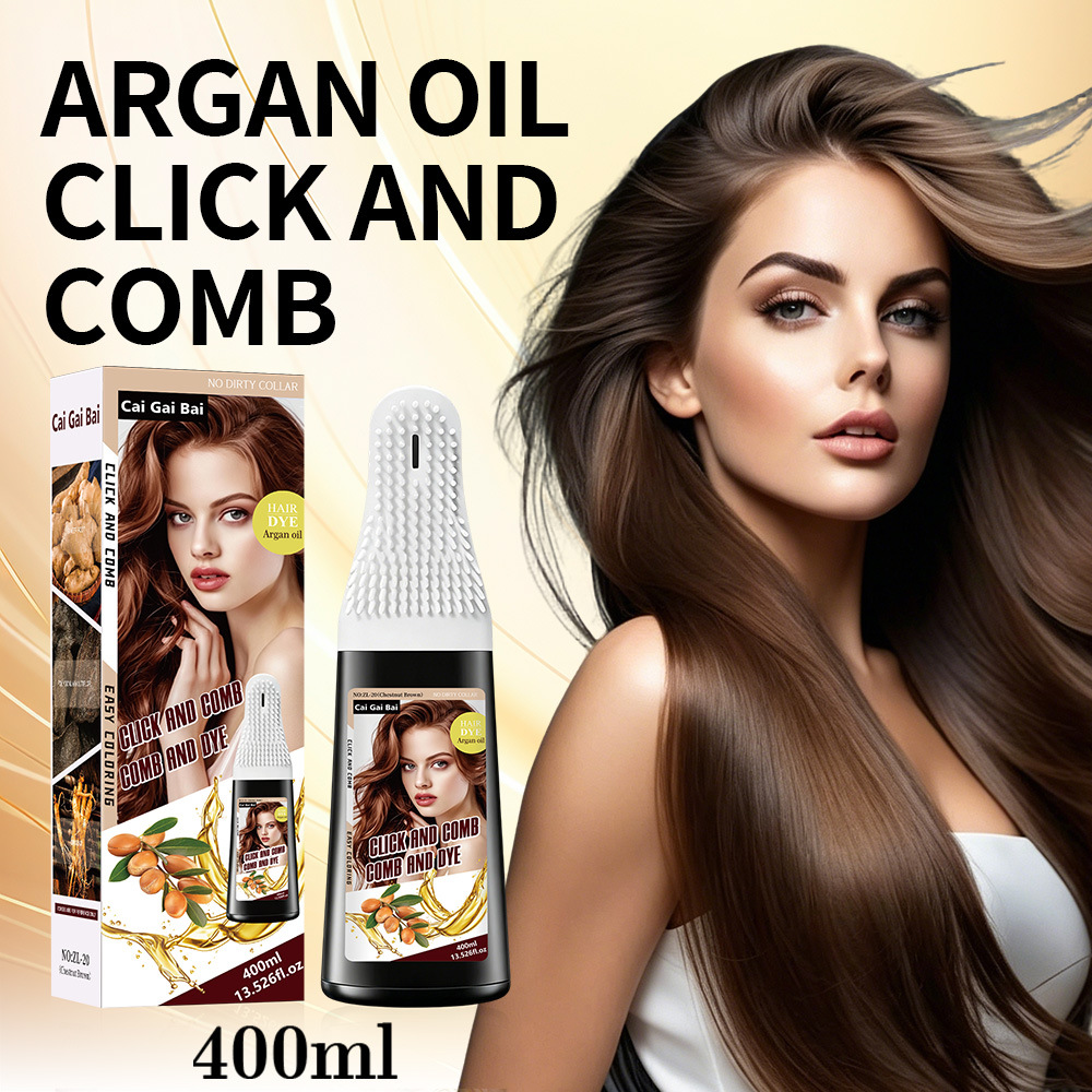 Tinte en Crema para Canas con Peine, Cobertura de Canas para Cabello image 4