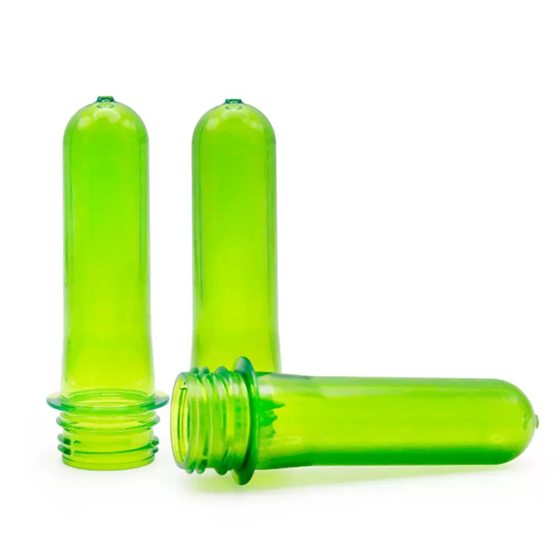 多规格克重可定制颜色瓶胚 28mmPCO1881水饮料绿色 PET管胚