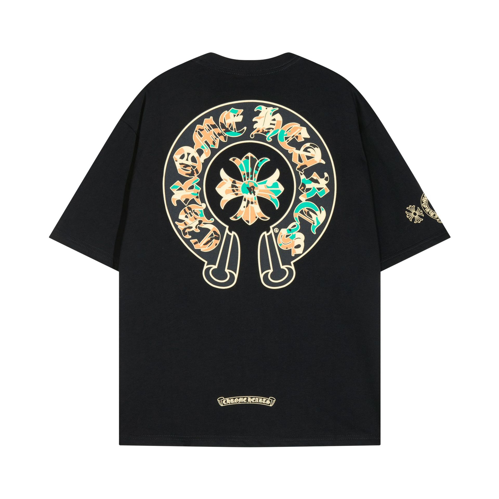 Chrome Heart 24 nuevo Crocodile de verano de moda europea y americana camiseta de manga corta para hombres y mujeres