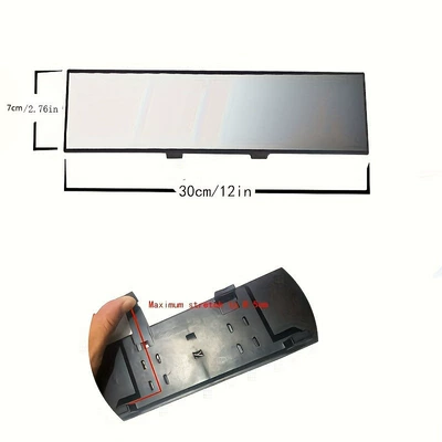 Car rearview mirror snap-in: Large field of view rear view auxiliary mirror