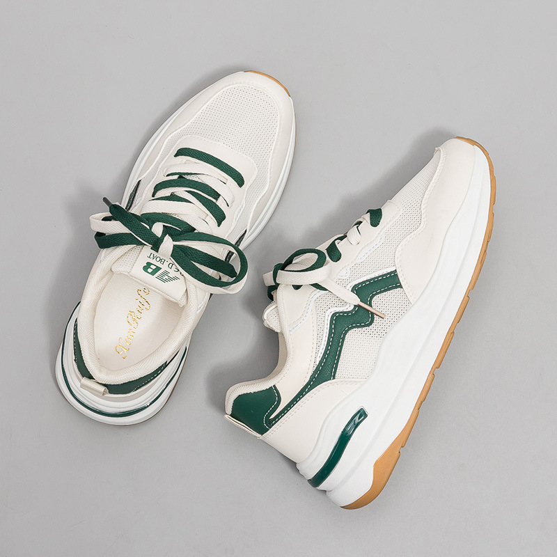 Estilo coreano verano nuevo torpe zapatos para mujeres 2022 nuevo versátil estudiante zapatillas Zapatillas de mujer zapatos blancos A1838