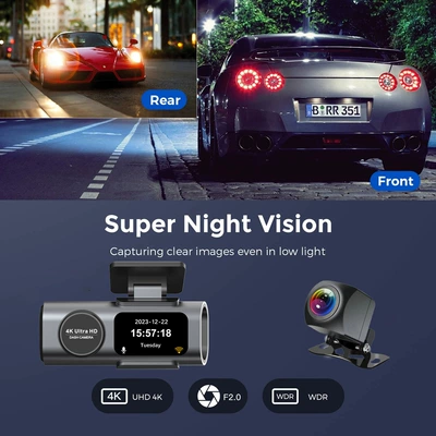 Night Vision Wifi Front and – Driving recorder