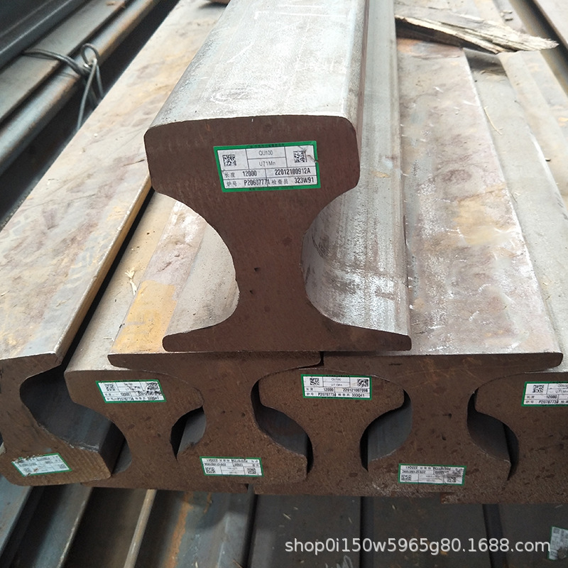 【泓洛】供应 QU120钢轨 铁路矿山用铁轨 QU100起重轨 钢厂直发
