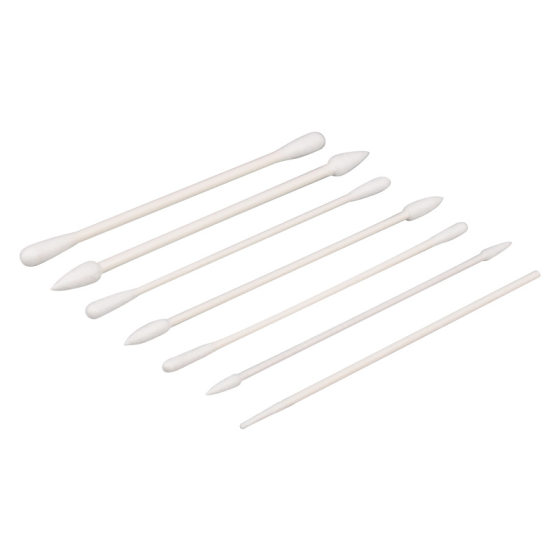 Factory wholesale clean room industrial cotton swab disposable dust-free purification paper rod wipe stick double-headed pointed round head cotton head