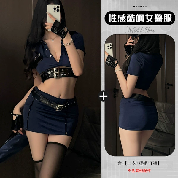 Blue (top+skirt+T pants)
