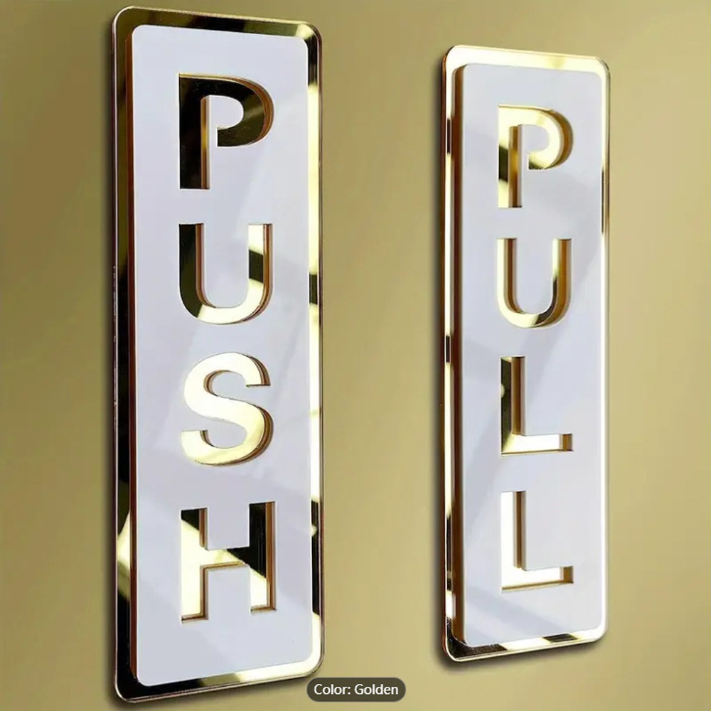 Pegatinas de puertas correderas PUSH y PULL transfronterizas