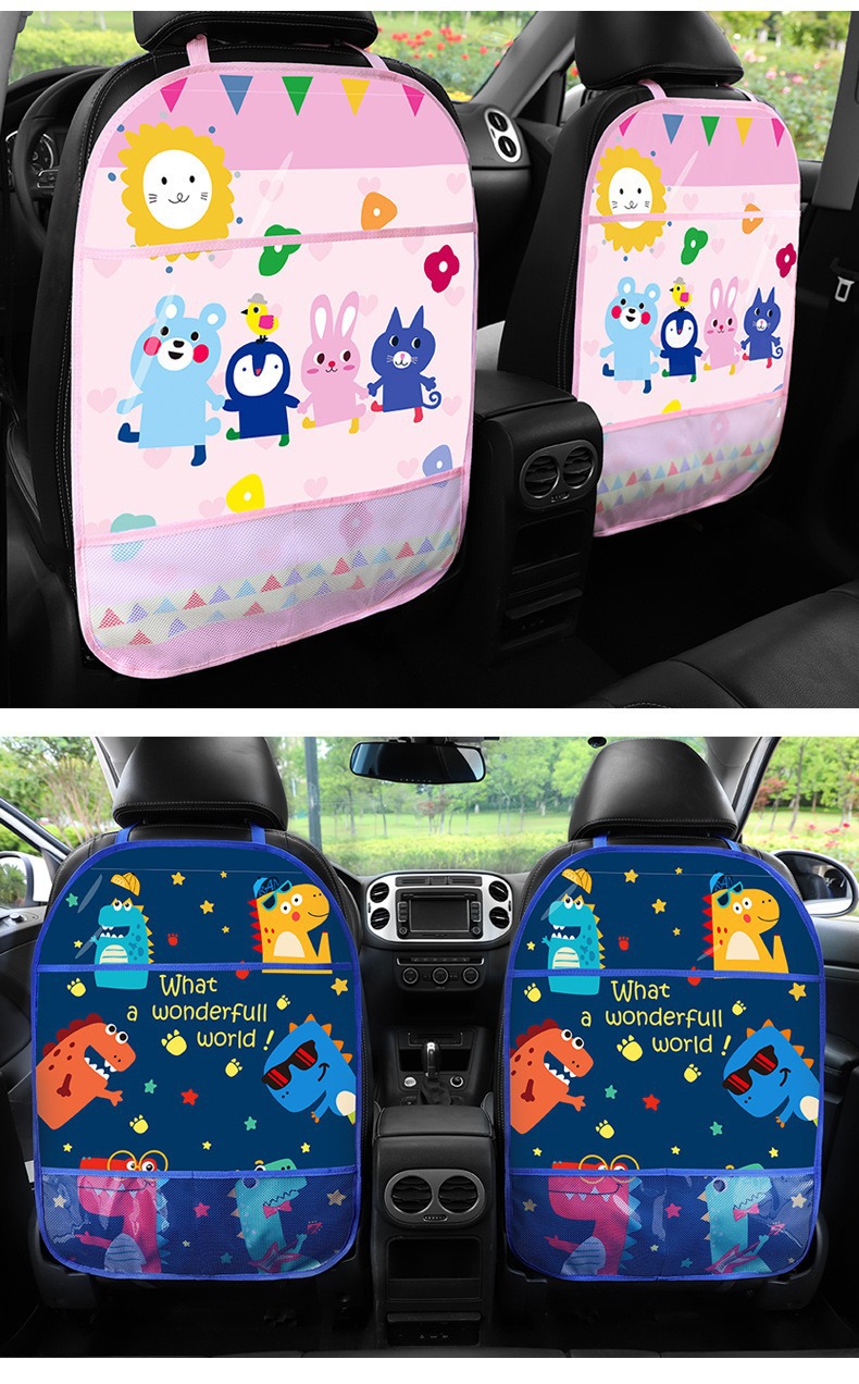 Car Anti-Kick Pad Seat Backrest Child Rear Seat Backrest Anti-Dirt Anti-Wear Protective Pad Safety Seat Back Anti-Kick Pad Universal