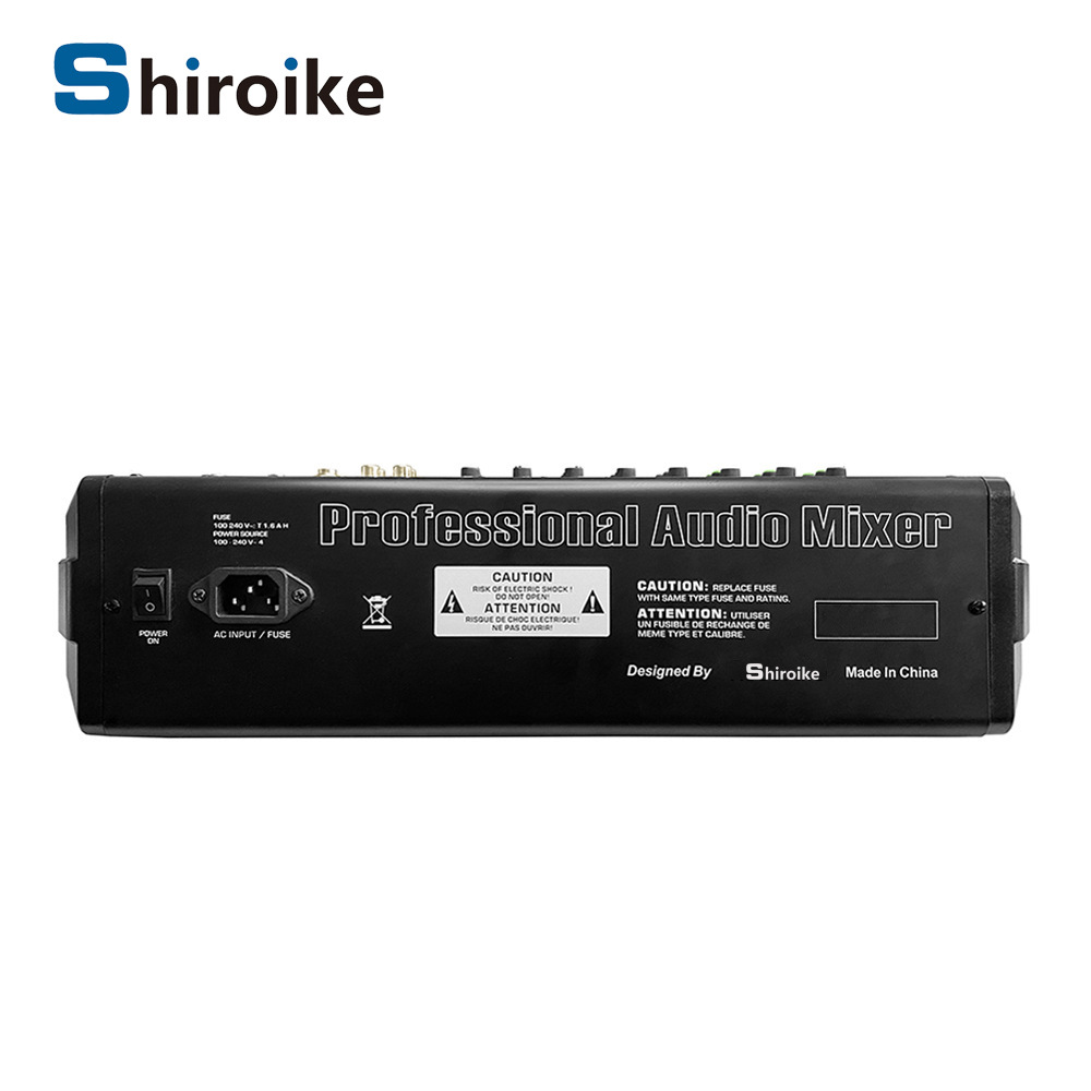 GAX-MD8 8 채널 블루투스 USB 오디오 장비 무대 성능 8 채널 DSP 효과 믹서 리버브