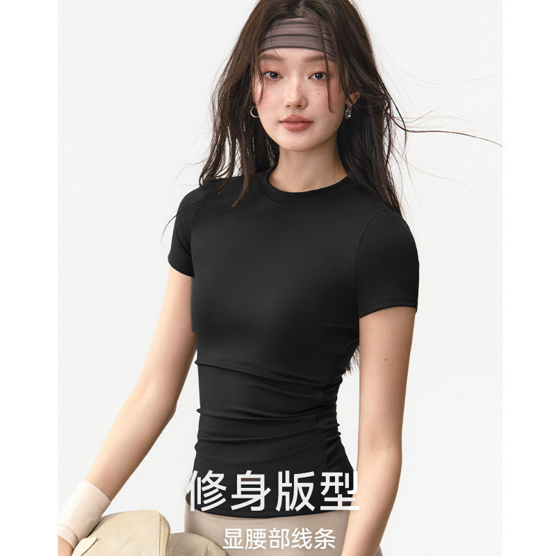 Summer New Slim-Fit Quick-Dry Sports T-Shirt for Women Outdoor Running Training Fitness Yoga Top