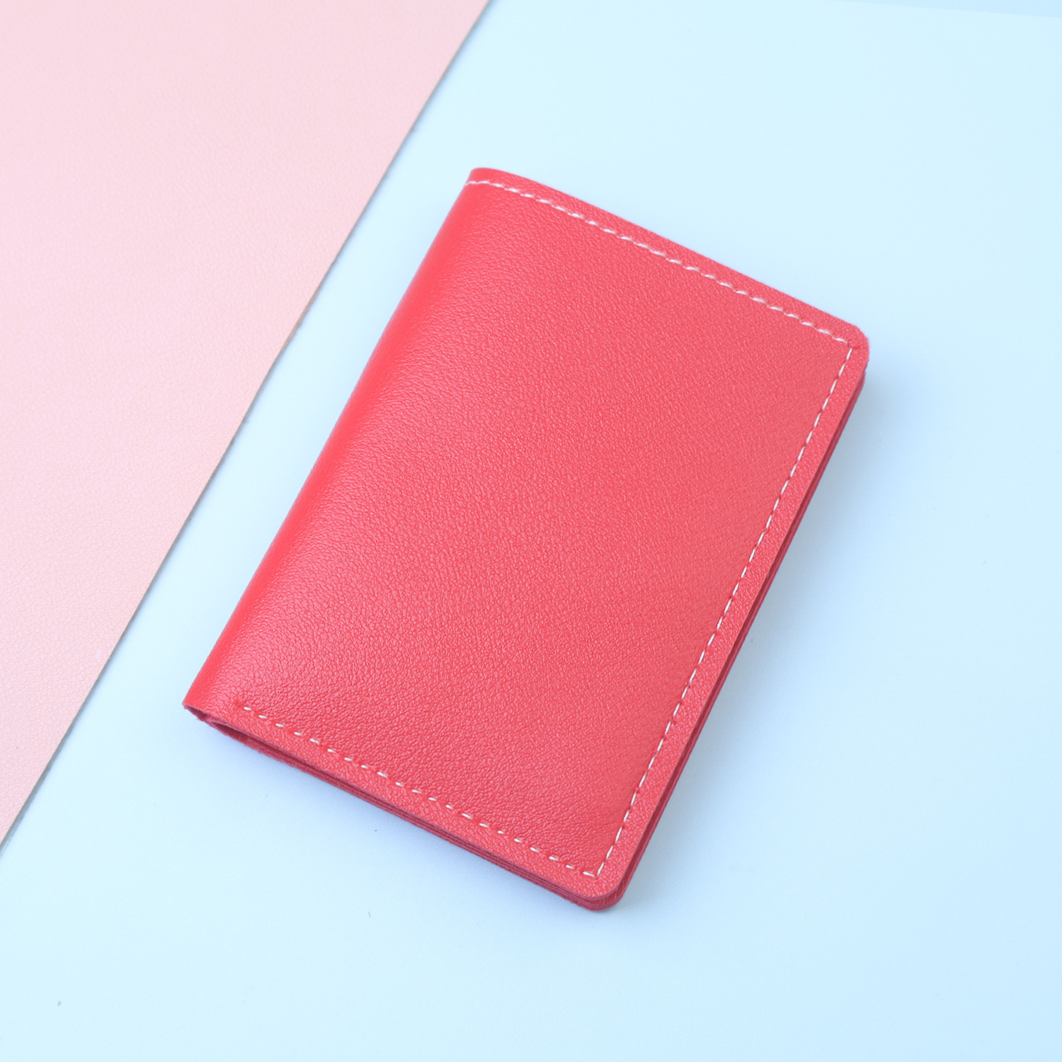 Mini bolso de tarjeta para mujer, billetera, dos en uno, clip de cuero pequeño para mujer, billetera vertical para mujer, cubierta de licencia de conducir simple para mujer