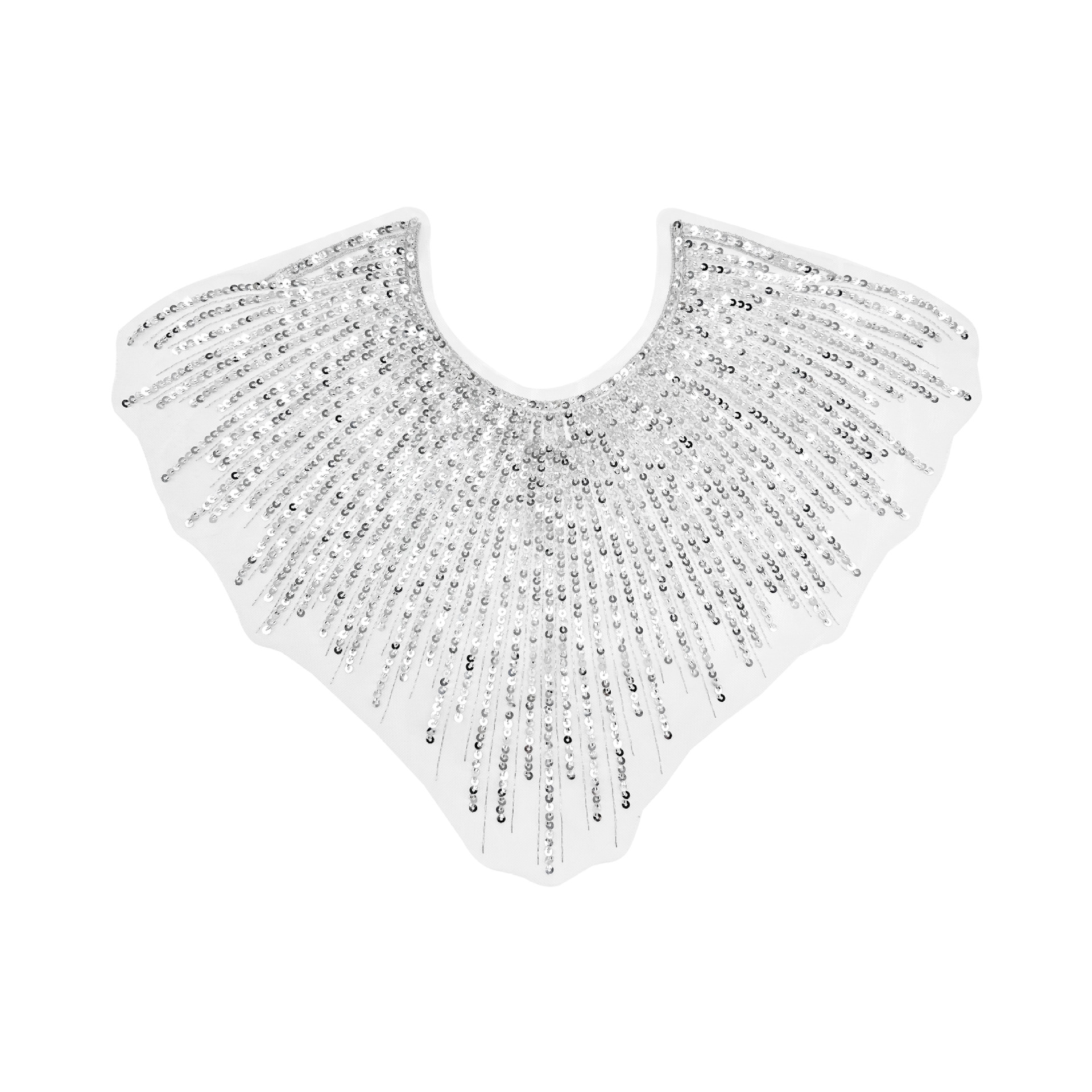 Cuello de perlas transfronterizas vestido de boda vestido de baile exagerado vestido de alta calidad de otoño piezas delanteras accesorios de cuello de poliéster en stock