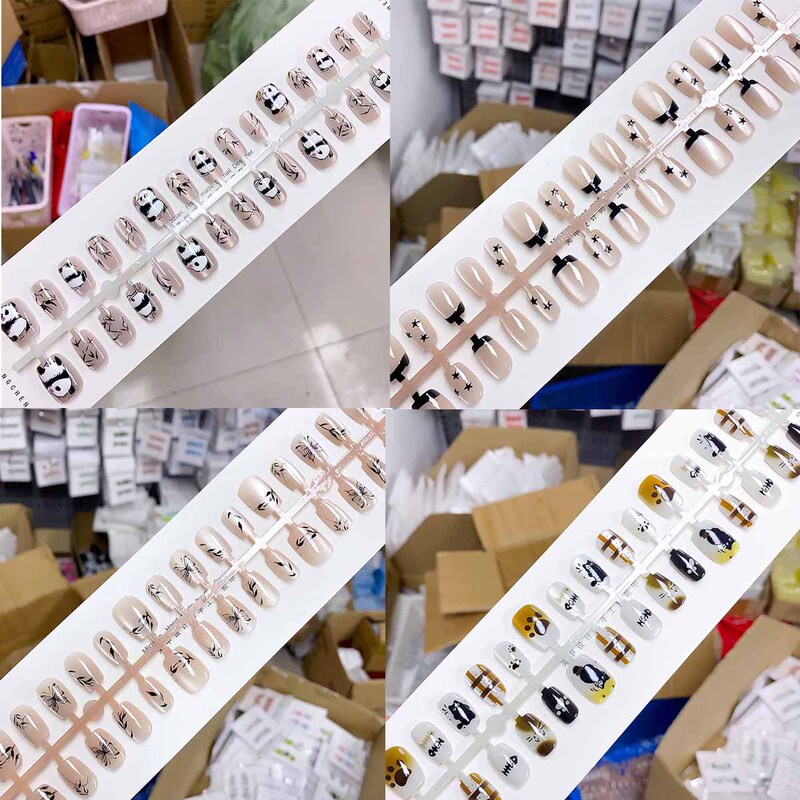 Source manufacturer cat's eye prefabricated nail piece semi-finished print wearing a 30-piece nail patch