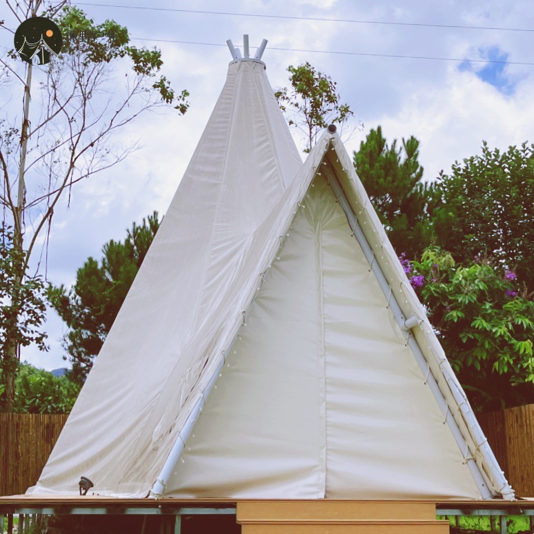 Muye alojamiento al aire libre campamento pirámide tienda Hotel área escénica Parque Ecológico B & B tienda de campaña del hotel fabricante