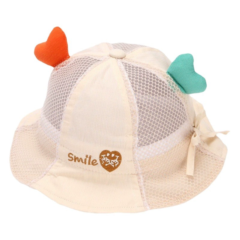 Детская шляпа Летняя тонкая крышка Рыбак шляпа Детская сетка Солнечная шляпа Детские мальчики Весна Летняя солнцезащитная шляпа