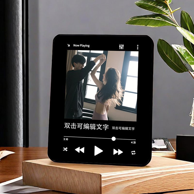 音乐播放相框情侣相框摆台音乐相框照片相框音乐铝合金相框|undefined