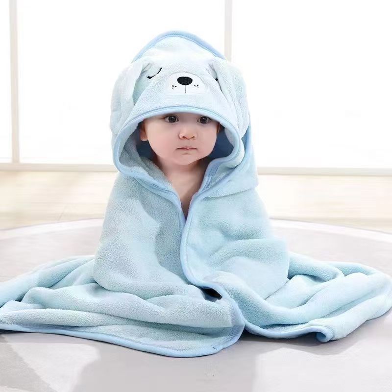 파란색 강아지 담요