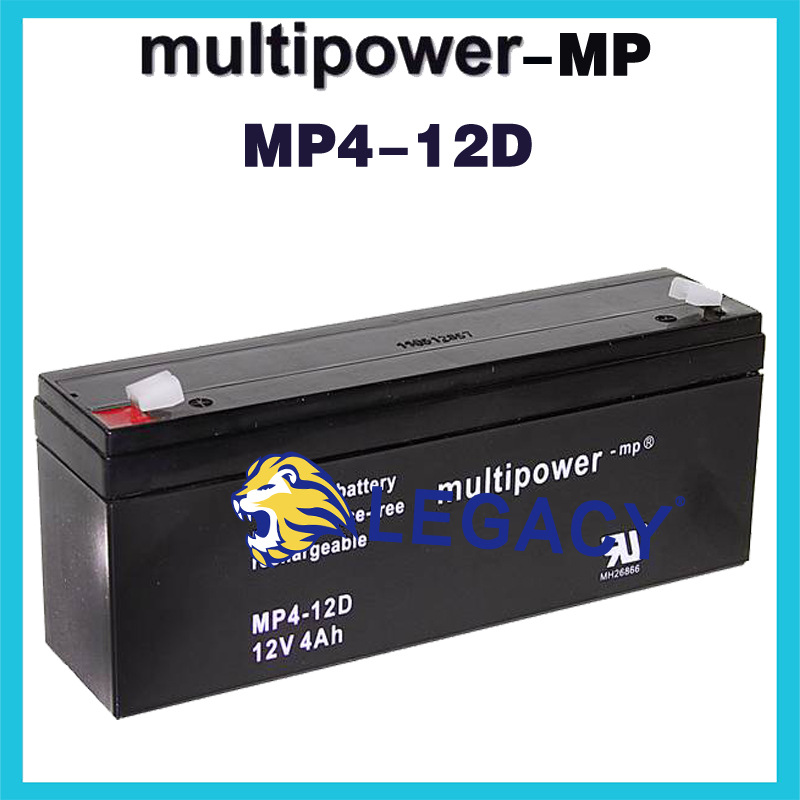 德国MultiPower蓄电池NP4-12D 12V4AH照明系统电池 应急设备电池