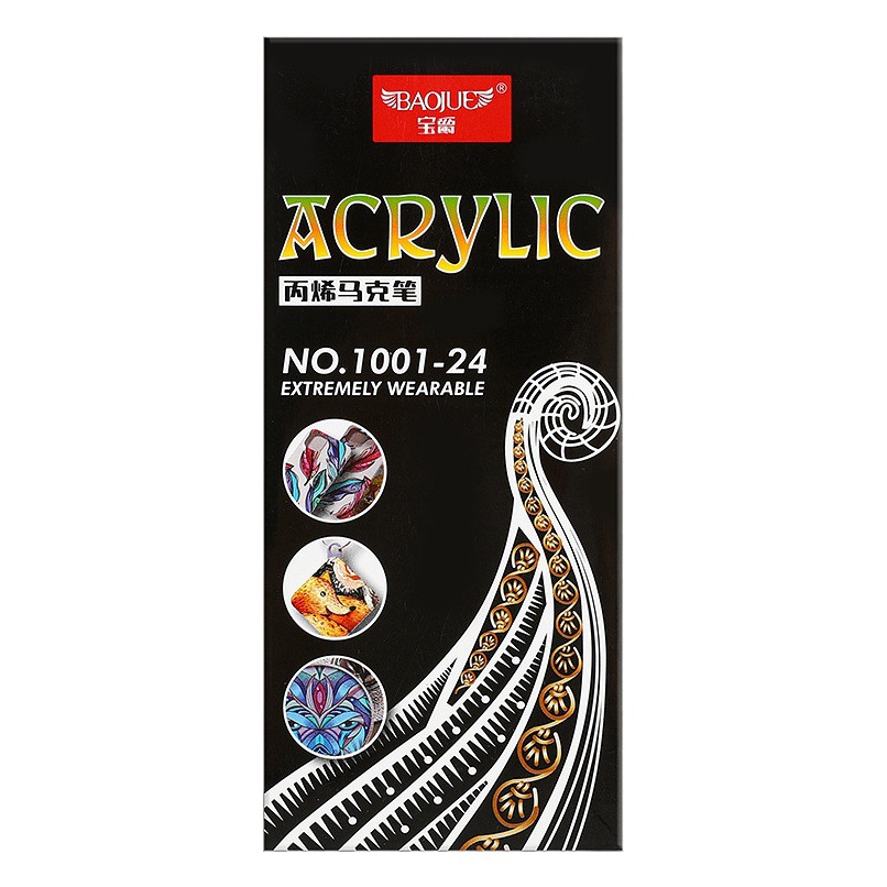 Amazon caliente-Venta de marcador acrílico marcador a base de agua modelo de pluma de acuarela de cerámica para colorear pluma de acrílico de la válvula