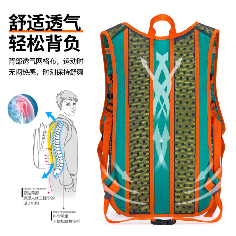 Mochila de ciclismo personalizada con correa de logotipo impresa bolsa de montañismo con bolsa de agua propia bolsa de ciclismo bolsa de casco todoterreno