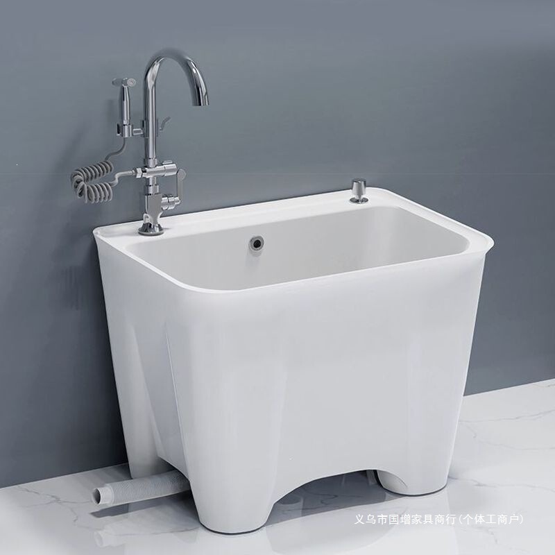 Balcony mop basin, ceramic mop basin, floor cleaning basin, bathroom floor-standing mop basin, household mop basin, elevated design Balcony mop basin, ceramic mop basin, floor cleaning basin, bathroom floor-standing mop basin, household mop basin, elevated design