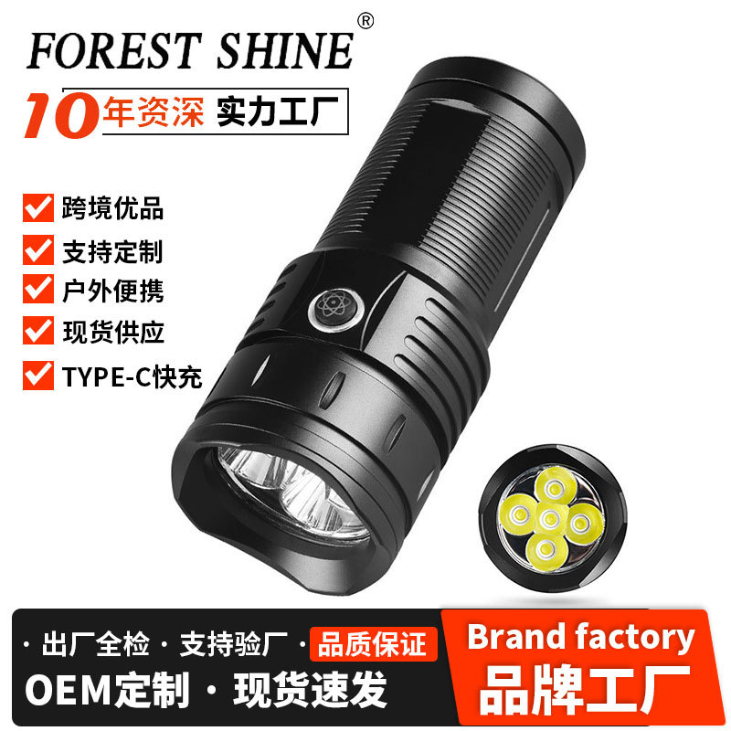 Nueva P50 brillante linterna LED de largo alcance hogar Luz de emergencia al aire libre camping iluminación impermeable luz corriente