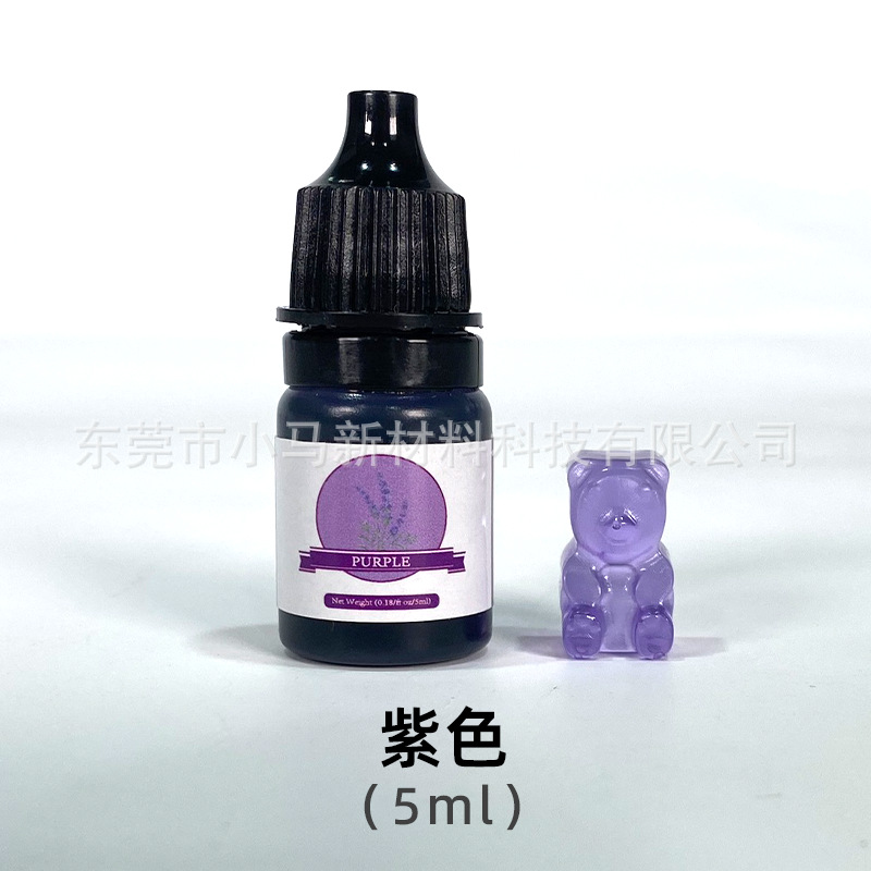 Pigmento Líquido para Resina Epoxi 24 Colores 5ml para Colorear Artesanías y Pegamento UV