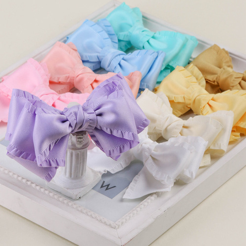 Classic thickened ruffled webbing bow hair accessories clothing high density wavy edge ribbon fungus skirt ribbon