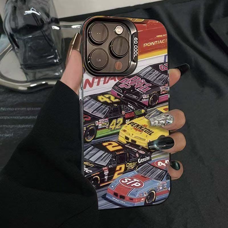 Rapid Racing Suitable for 17/17Promax Mobile Phone Case 17Pro Niche Hot Style New Color Silver Anti-Fall Hard Shell New