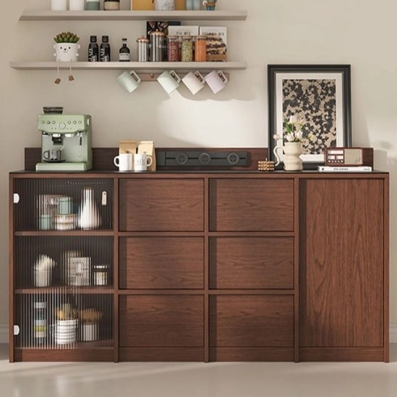 Medieval Style Sideboard Against the Wall Integrated Living Room Tea Cabinet Home Storage Cabinet Storage Cabinet Coffee Cabinet