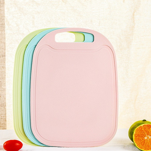 Plastic vegetable cutting board, fruit cutting board, double-sided food supplement board, oval cutting board, children's fruit knife, classification cutting board
