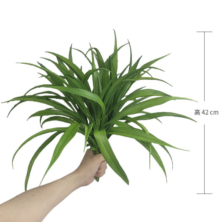 Artificial Flowers, Plastic Simulated Fake Plants, Chlorophytum Grass, Soft Decoration, Landscaping, Home Wedding Decoration, Simulated Green Plants