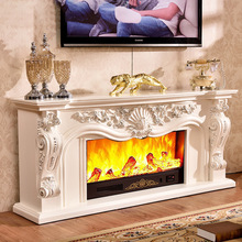欧式壁炉1.3米1.6米电视柜装饰柜电壁炉芯实木美式取暖炉芯