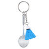 Keychain for badminton, small cartoon pendant, creative gift