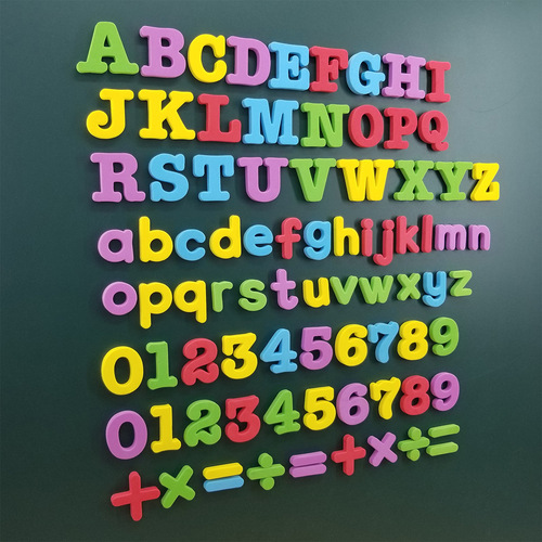 Magnetic English Letter Fridge Magnet Board for Kids Magnetic Numbers Early Education Brain Teaser Blackboard Sticker Kindergarten Baby Teaching Tools