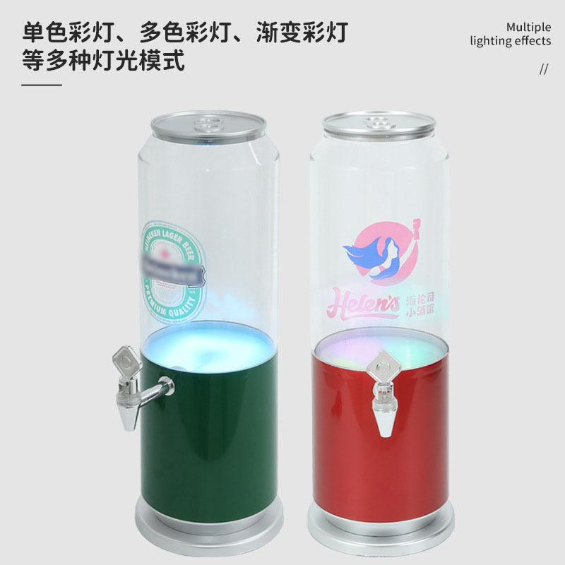 Venta al por mayor bar comedor bar discoteca vino cañón cóctel forma vino Torre jugo cerveza cola forma creativa barril de vino