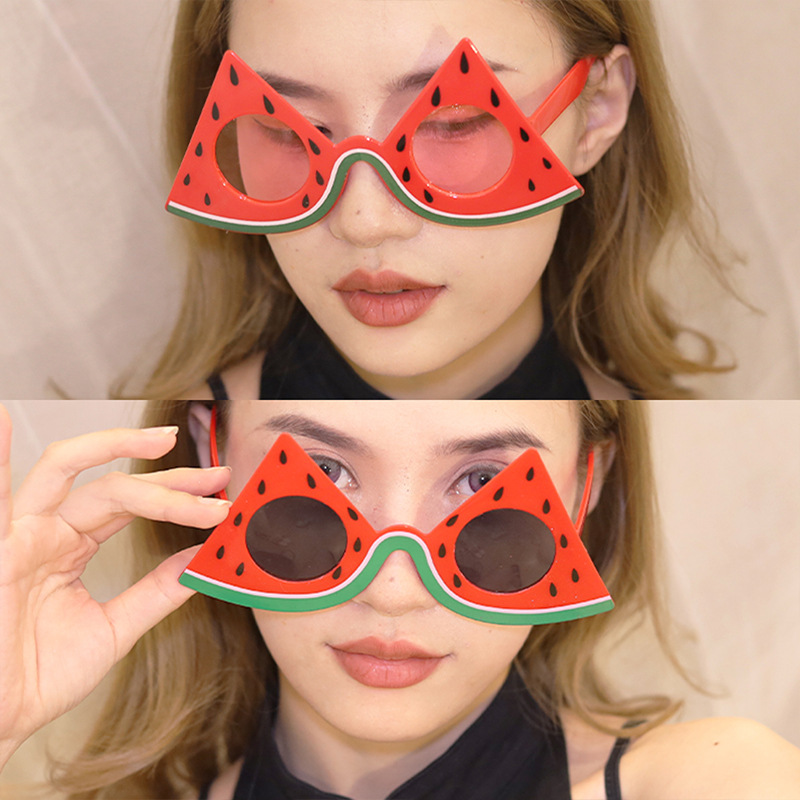 Lentes de Fiesta con Forma de Sandía ABS Divertidas Decorativo para Fiesta en la Playa image 1