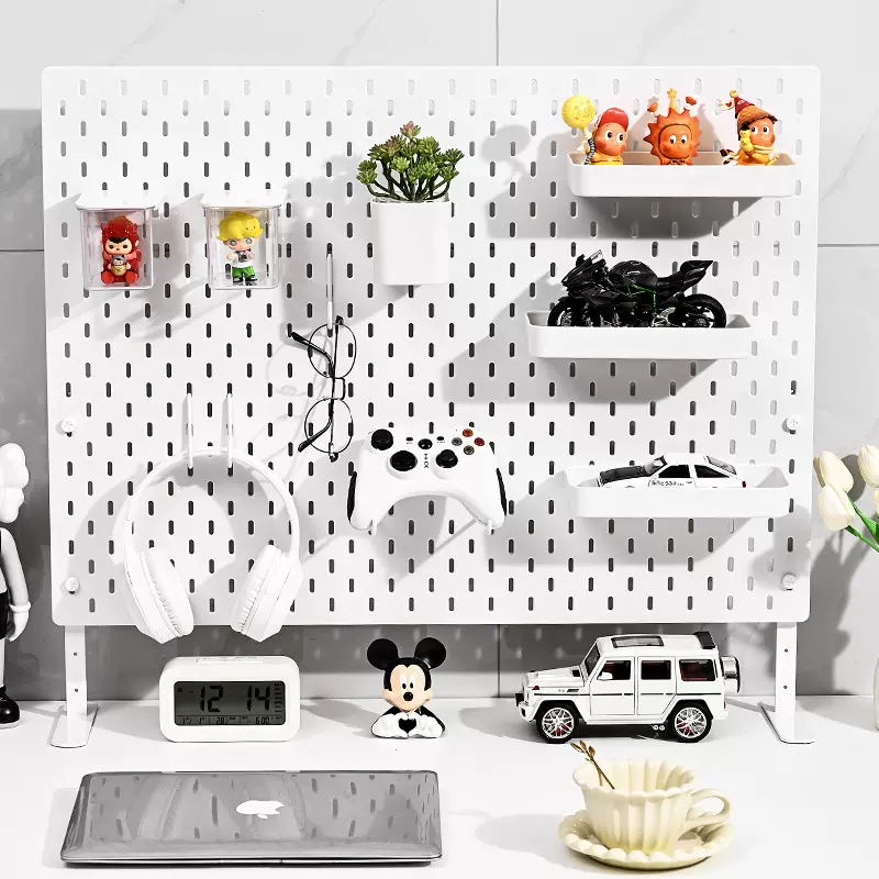 免打孔大号洞洞板收纳神器墙面组合壁挂式万能孔板配件多功能挂板