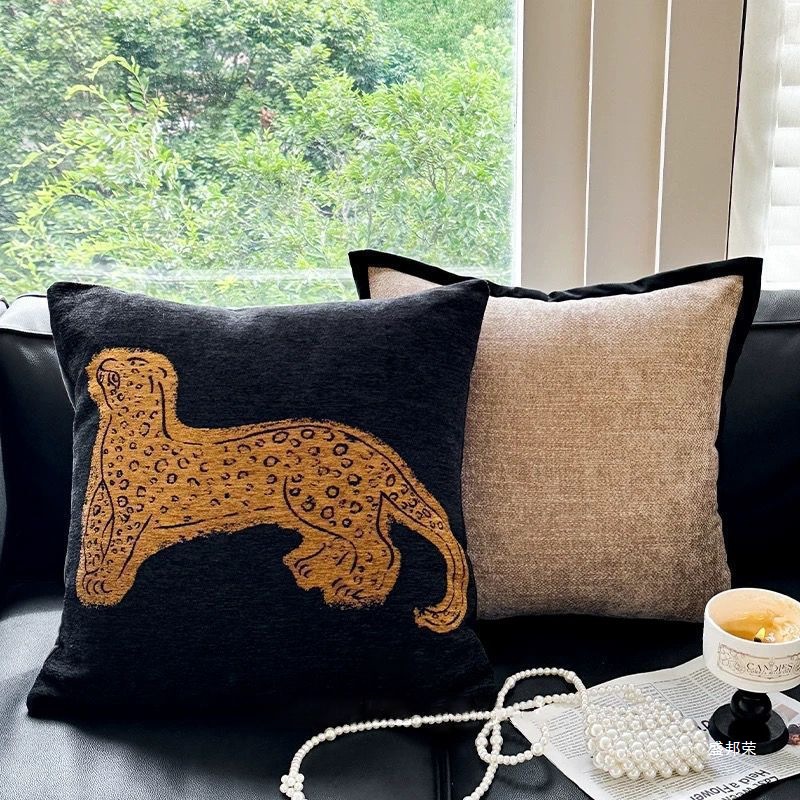 Medieval Style Artist Pillow Wabi-Sabi Style Sofa Pillow Living Room Bedside Super Soft Cushion Model Room Decorative Pillow