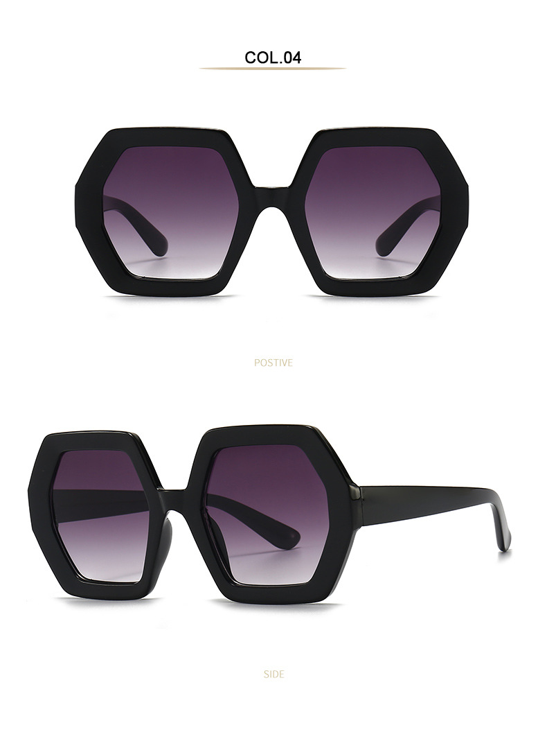 Casual Retro Geometric Pc Polygon Full Frame Women's Sunglasses display picture 4