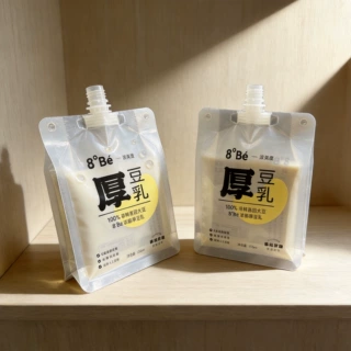 豆奶吸嘴袋 液体透明塑料壶嘴袋 奶茶奶昔果冻果汁吸嘴袋 定制