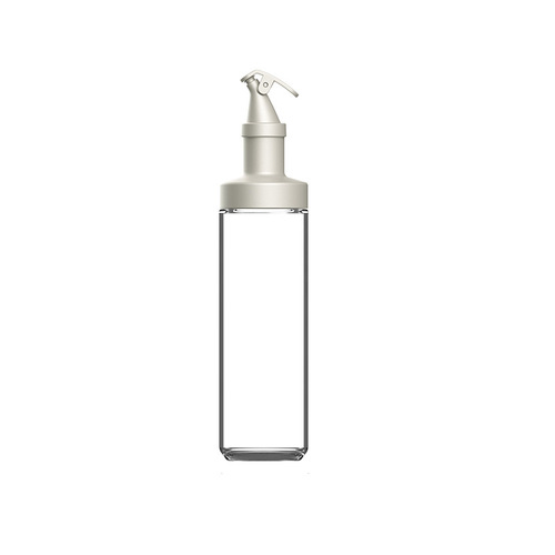 New Macedonian extended transparent glass oil bottle 500ml sealed leak-proof oil bottle with label soy sauce vinegar bottle