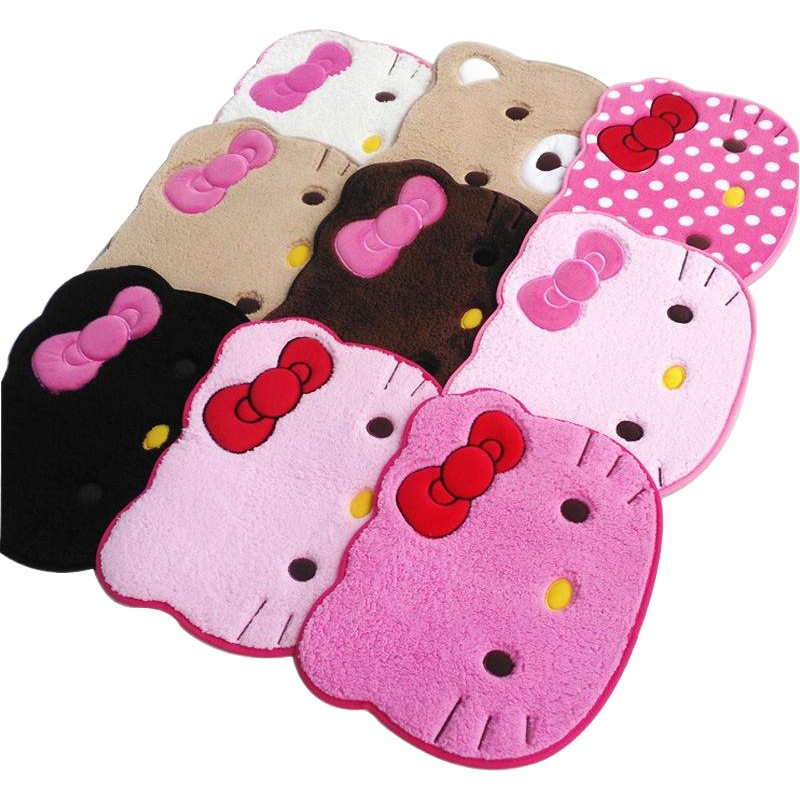 Alfombrillas de dibujos animados, alfombrillas de gamuza para gatos, alfombrillas absorbentes para baño, alfombrillas para niños, alfombras