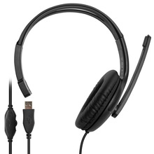 电脑话务员耳机单耳耳机头戴式耳机USB电脑PC耳机影音耳机