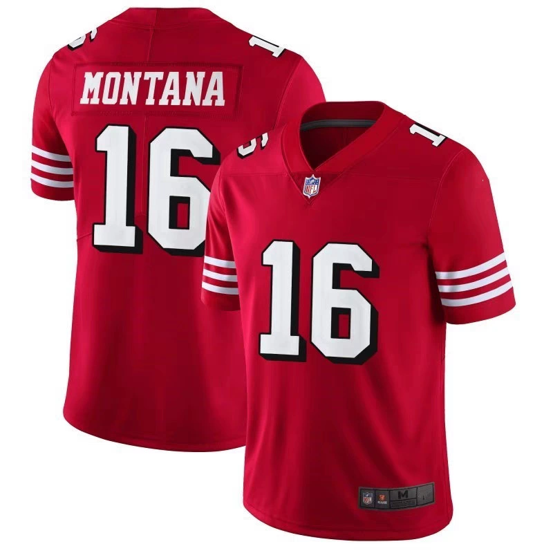 2025 NFL Сан-Франциско 49ers Сан-Франциско 49ers 16# Montana футбольная майка
