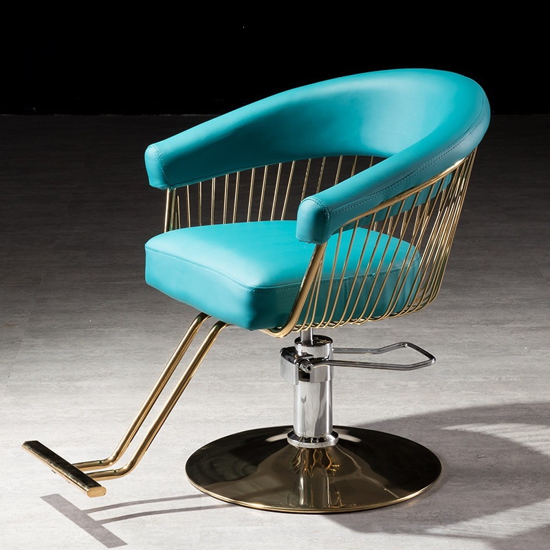 Fábrica directa silla de peluquería silla de peluquería silla de corte de pelo silla de acero rojo silla de cabello image 7
